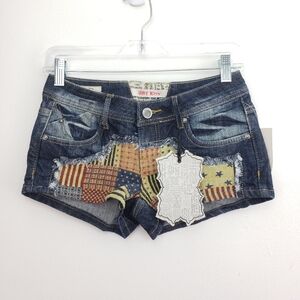 NEW SHORTS Women's Size 1, HOT KISS, Denim Blue NWT